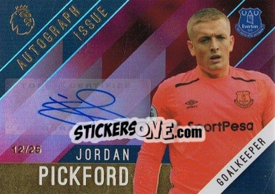 Sticker Jordan Pickford - Premier Gold 2017-2018 n. A-JP-r - Topps
