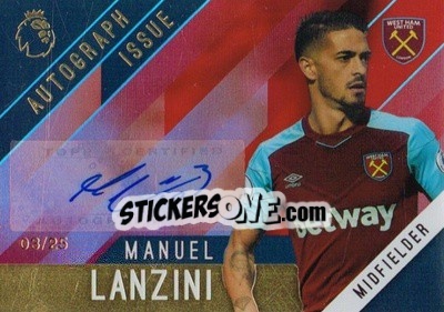 Sticker Manuel Lanzini - Premier Gold 2017-2018 - Topps