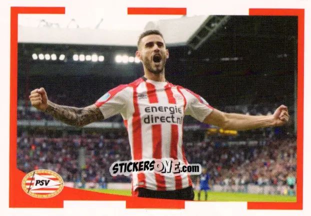 Sticker Gaston Pereiro - PSV Droomalbum 2017-2018 n. 75 - Panini