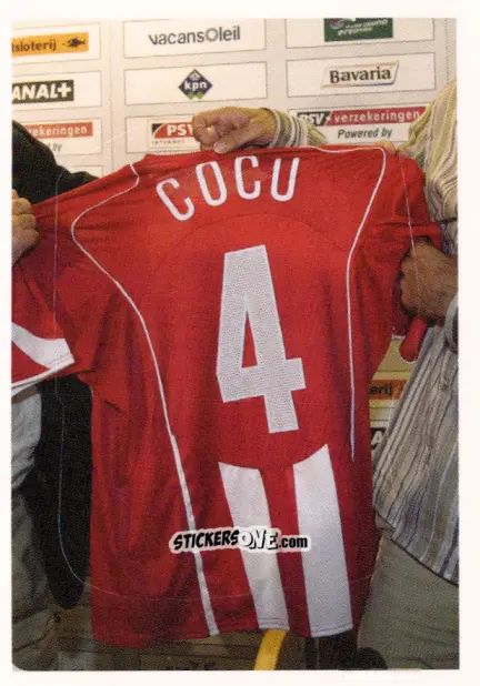 Sticker 2004. Phillip Cocu komt terug bij PSV als speler - PSV Droomalbum 2017-2018 n. 121 - Panini