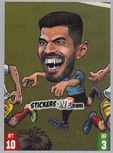 Sticker Luis Suárez - Gooolmania 2018 n. 11 - Select
