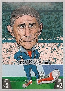 Sticker Edgardo Bauza - Gooolmania 2018 n. 25 - Select