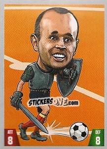Sticker Andrés Iniesta - Gooolmania 2018 n. 33 - Select