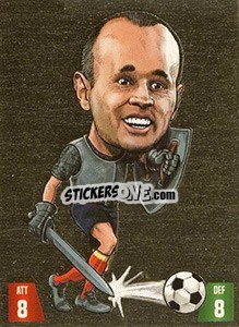 Sticker Andrés Iniesta - Gooolmania 2018 n. 33g - Select