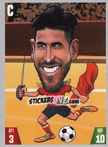 Sticker Sergio Ramos - Gooolmania 2018 n. 36 - Select