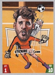Sticker David de Gea - Gooolmania 2018 n. 37 - Select