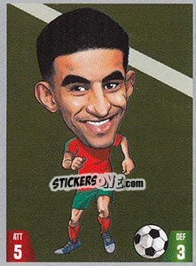 Sticker Mbark Boussoufa - Gooolmania 2018 n. 50 - Select
