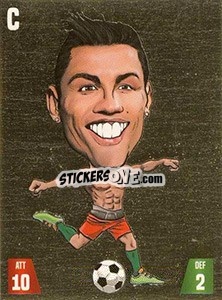 Sticker Cristiano Ronaldo - Gooolmania 2018 n. 60g - Select