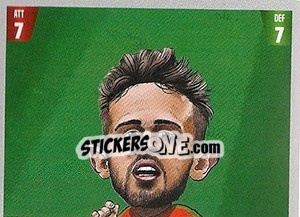 Sticker Bernardo Silva (puzzle 1) - Gooolmania 2018 - Select