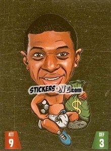 Sticker Kylian Mbappé - Gooolmania 2018 n. 80g - Select