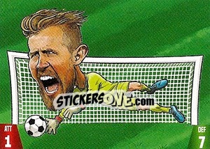 Sticker Kasper Schmeichel - Gooolmania 2018 - Select