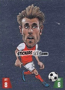 Sticker Christian Eriksen - Gooolmania 2018 n. 90s - Select