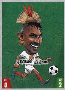 Sticker Paolo Guerrero - Gooolmania 2018 n. 96 - Select