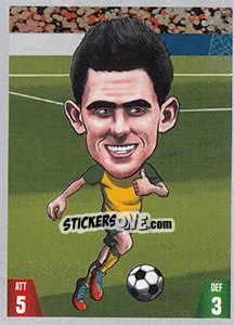 Sticker Tom Rogic - Gooolmania 2018 n. 100 - Select