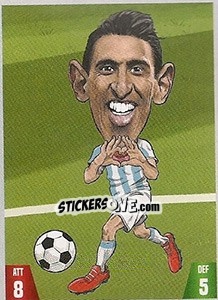 Sticker Ángel Di María - Gooolmania 2018 n. 106 - Select