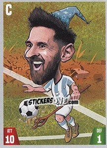 Cromo Lionel Messi - Gooolmania 2018 - Select