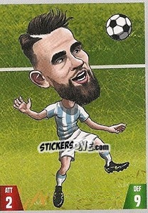 Sticker Nicolás Otamendi - Gooolmania 2018 n. 115 - Select