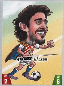 Sticker Šime Vrsaljko - Gooolmania 2018 n. 122 - Select