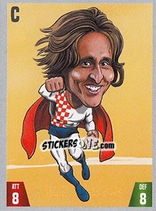 Sticker Luka Modric - Gooolmania 2018 n. 126 - Select