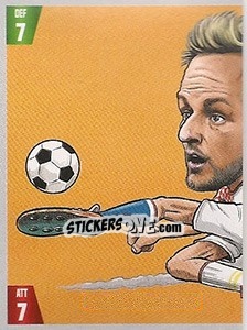 Sticker Ivan Rakitic (puzzle 1) - Gooolmania 2018 n. 128 - Select