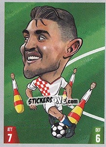 Sticker Mateo Kovacic - Gooolmania 2018 n. 133 - Select