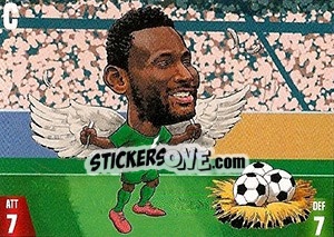 Sticker John Obi Mikel - Gooolmania 2018 n. 137 - Select