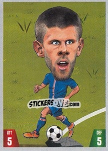 Sticker Jóhann Berg Gudmundsson - Gooolmania 2018 n. 145 - Select