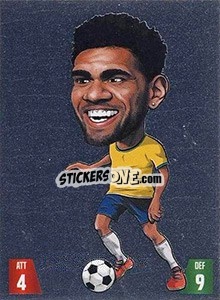 Sticker Dani Alves - Gooolmania 2018 n. 160s - Select