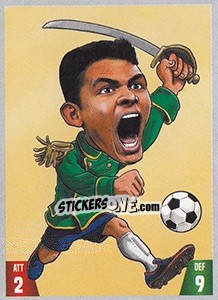 Sticker Thiago Silva - Gooolmania 2018 - Select