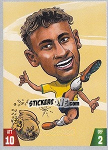 Sticker Neymar - Gooolmania 2018 n. 162 - Select