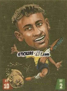 Sticker Neymar - Gooolmania 2018 n. 162g - Select