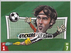 Sticker Vladimir Stojkovic - Gooolmania 2018 n. 183 - Select