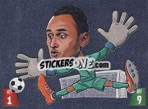 Sticker Keylor Navas - Gooolmania 2018 n. 188s - Select
