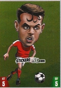 Sticker Granit Xhaka - Gooolmania 2018 - Select