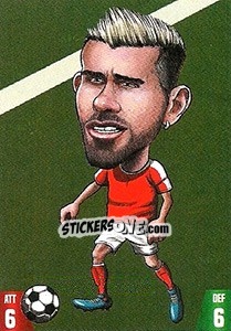 Sticker Valon Behrami - Gooolmania 2018 n. 196 - Select