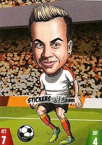 Sticker Mario Götze - Gooolmania 2018 n. 198 - Select