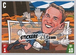 Sticker Manuel Neuer - Gooolmania 2018 n. 203 - Select