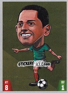 Sticker Javier Hernandez Chicharito - Gooolmania 2018 n. 218 - Select