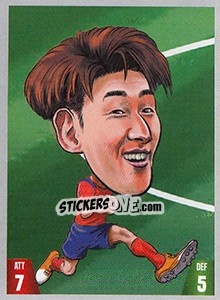 Sticker Son Heung-min - Gooolmania 2018 n. 228 - Select