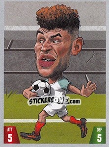 Sticker Alex Oxlade-Chamberlain - Gooolmania 2018 - Select