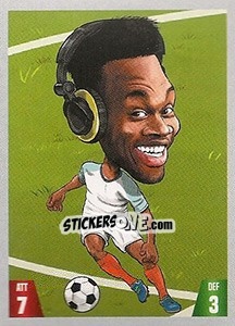 Sticker Daniel Sturridge - Gooolmania 2018 n. 240 - Select