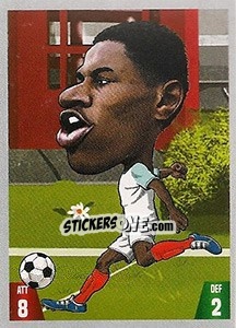 Sticker Marcus Rashford - Gooolmania 2018 n. 243 - Select