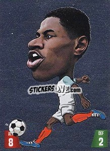 Sticker Marcus Rashford - Gooolmania 2018 n. 243s - Select