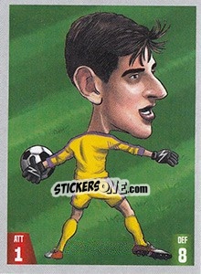 Sticker Thibaut Courtois - Gooolmania 2018 n. 249 - Select