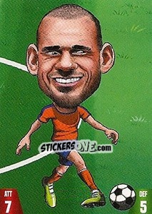 Sticker Wesley Sneijder - Gooolmania 2018 n. 307 - Select