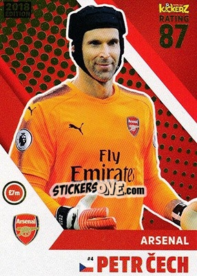 Sticker Petr Cech - Football Cards 2018 n. 4 - Kickerz