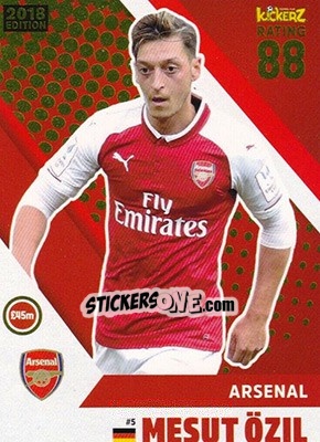 Sticker Mesut Özil - Football Cards 2018 n. 5 - Kickerz