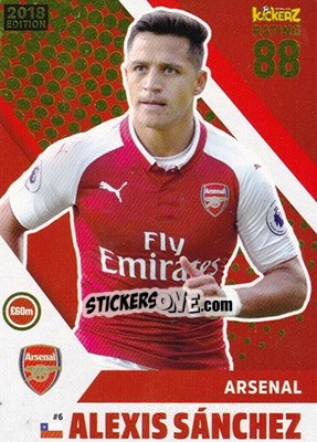 Sticker Alexis Sanchez - Football Cards 2018 - Kickerz