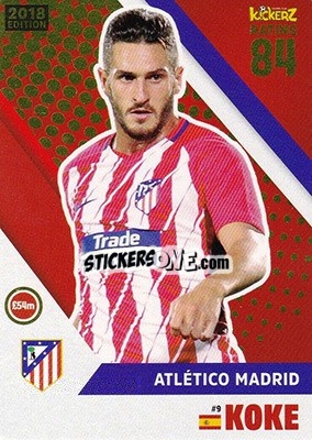 Sticker Koke - Football Cards 2018 n. 9 - Kickerz