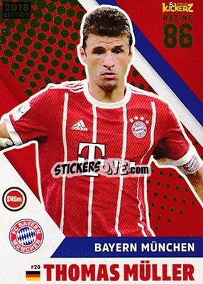 Sticker Thomas Muller - Football Cards 2018 - Kickerz